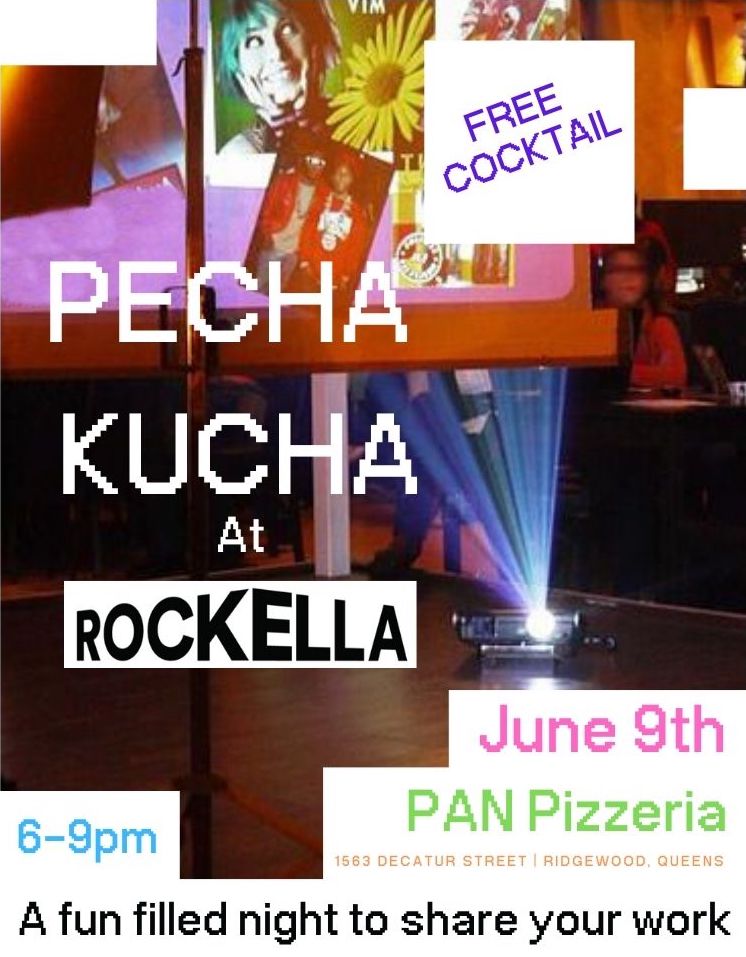 Pecha Kucha - Free Cocktail at Rockella